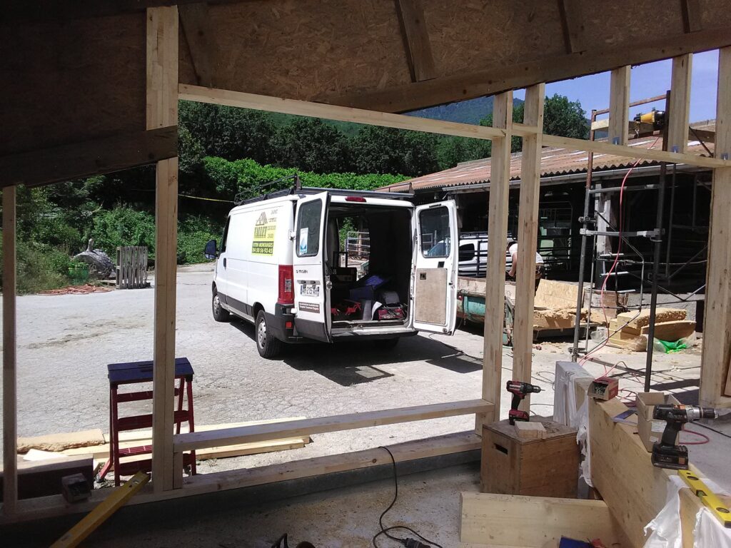 Travaux structure bois et isolation